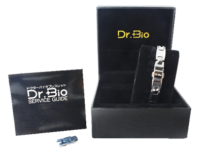 永山 Dr.BIO 鍺石手鍊 銀色 男性用 L SIZE